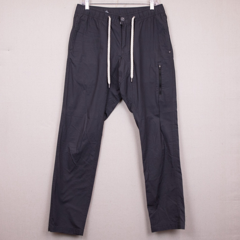 Vuori Ripstop Climber charcoal drawstring joggers-M